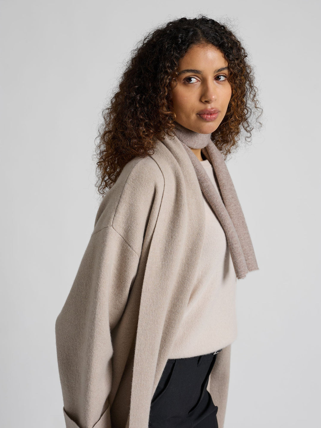 Cashmere sweater "Asta" - Cream - 100% pure Cashmere - Scandinavian design - Kashmina