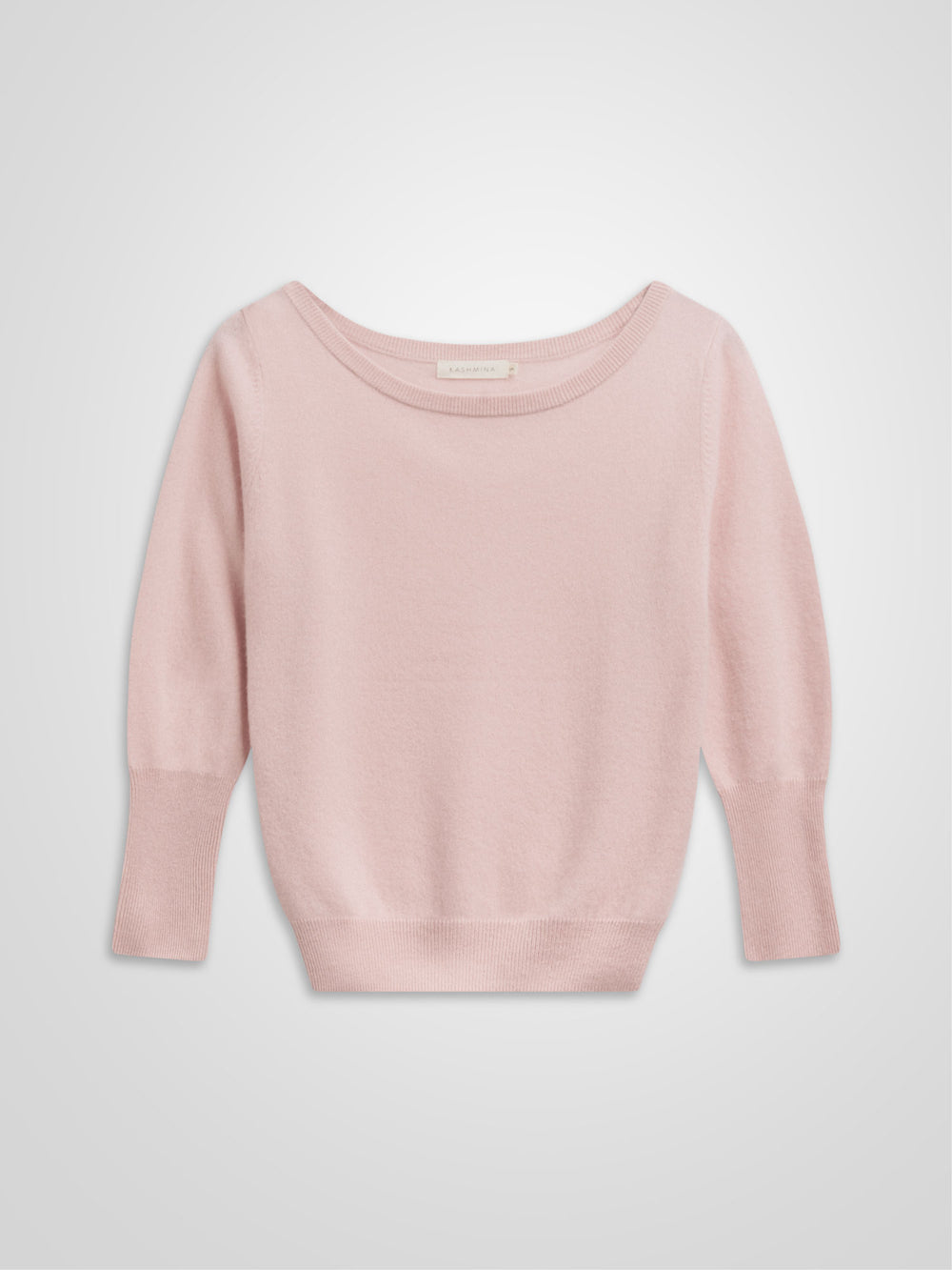 Cashmere sweater "Asta" in 100% pure cashmere. Scandinavian design by Kashmina. Color: Rose Glow.