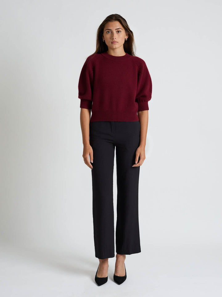 Cashmere sweater "Aurora" - Bordeaux