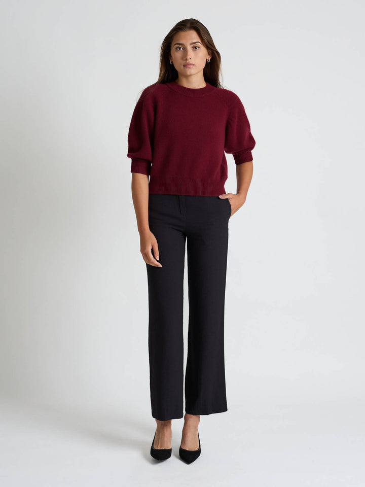 Cashmere sweater "Aurora" - Bordeaux