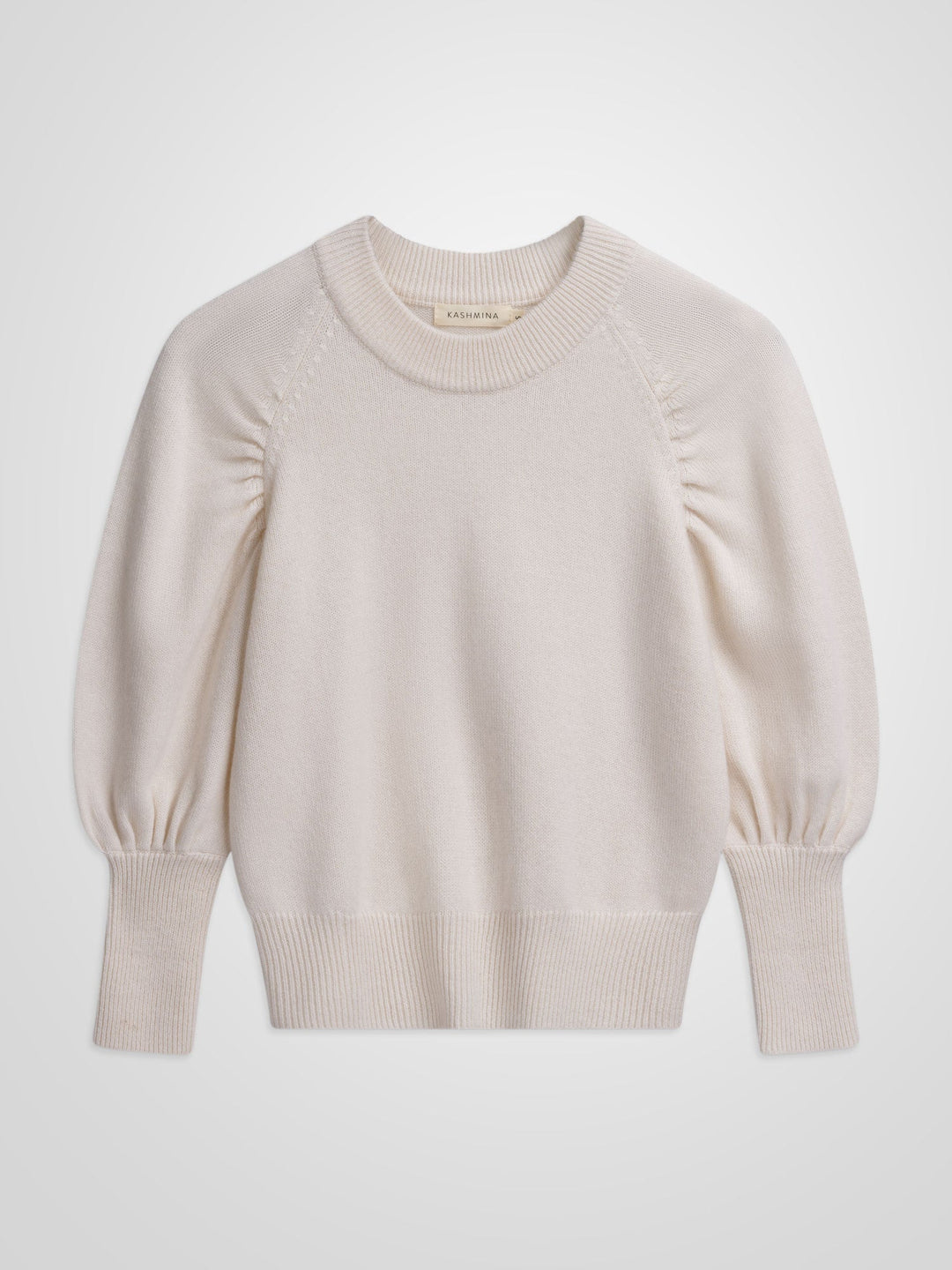 Cashmere sweater "Aurora" - pearl - 100% pure Cashmere - Scandinavian design - Kashmina of Norway