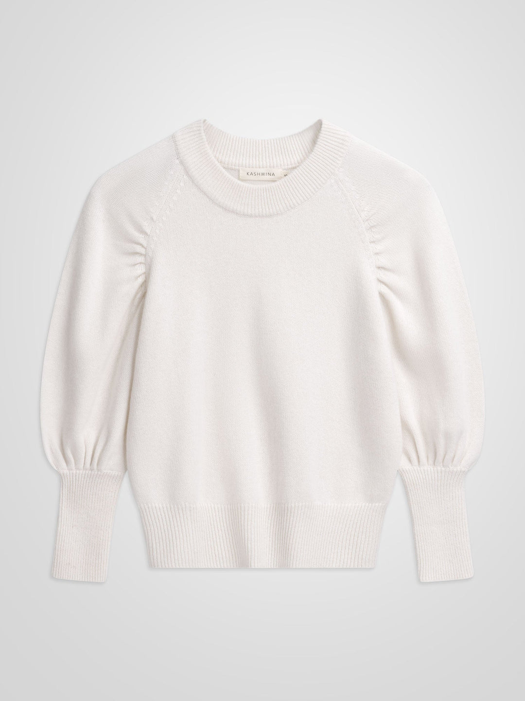 Cashmere sweater "Aurora" - white - 100% pure Cashmere - Scandinavian design - Kashmina of Norway