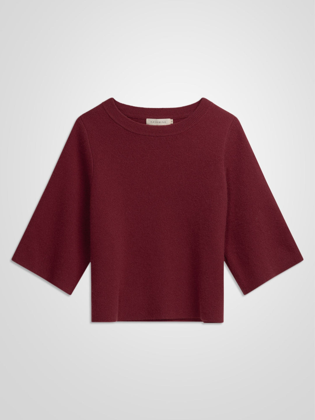 Cashmere sweater "Dina sweater" - Bordeaux - 100% pure Cashmere - Scandinavian design - Kashmina of Norway