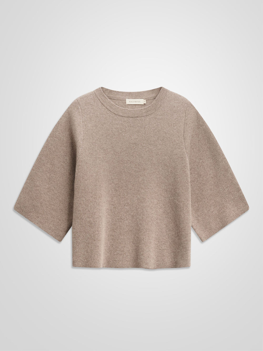 Cashmere sweater "Dina sweater" - toast - 100% pure Cashmere - Scandinavian design - Kashmina of Norway