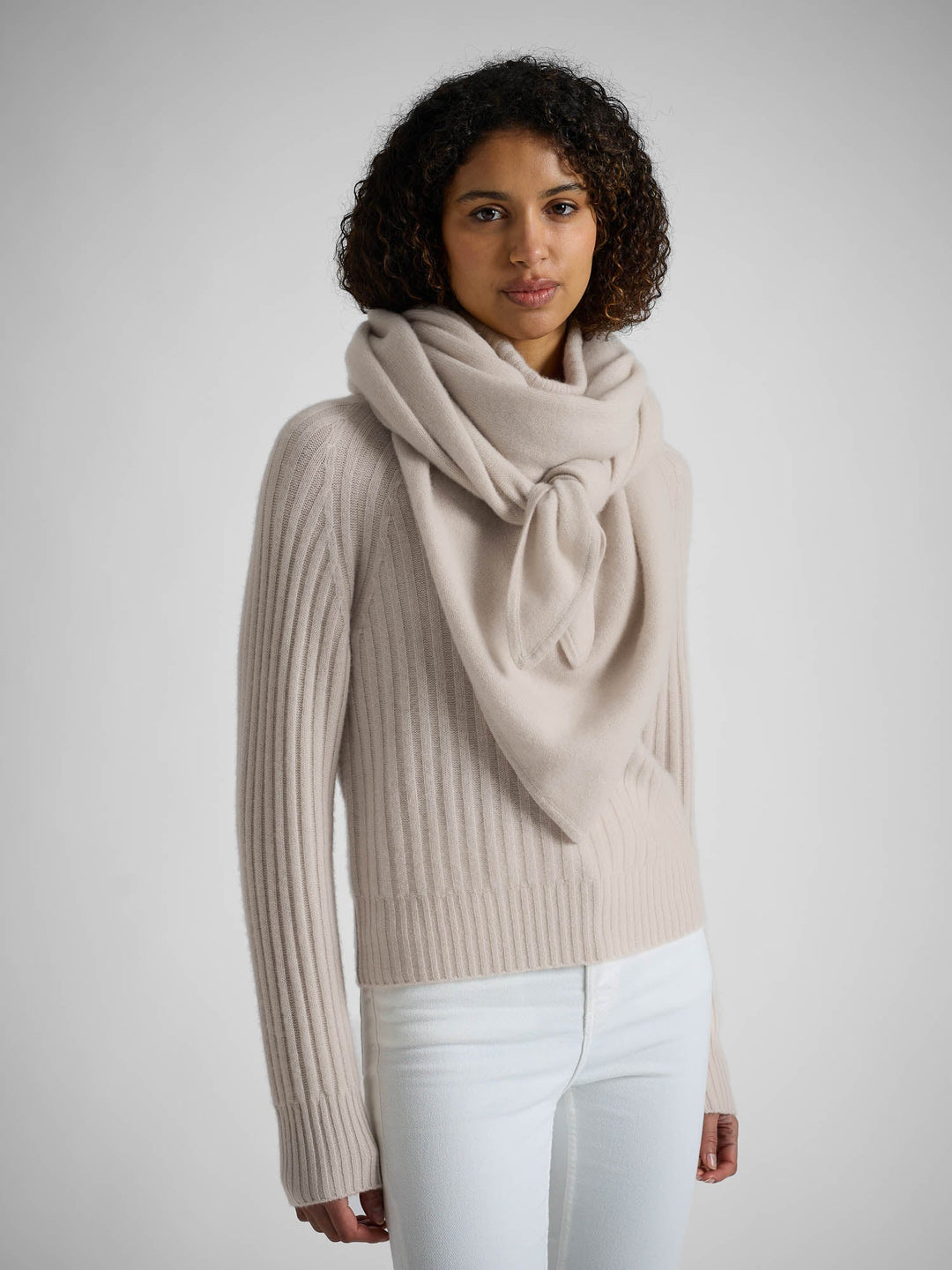 Cashmere sweater "Eline" - Cream - 100% pure Cashmere - Scandinavian design - Kashmina