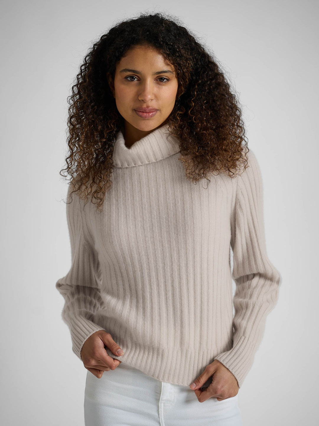 Cashmere sweater "Eline" - Cream - 100% pure Cashmere - Scandinavian design - Kashmina
