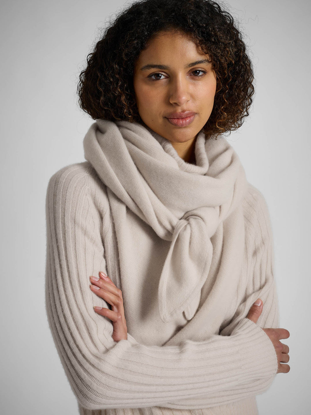 Cashmere sweater "Eline" - Cream - 100% pure Cashmere - Scandinavian design - Kashmina