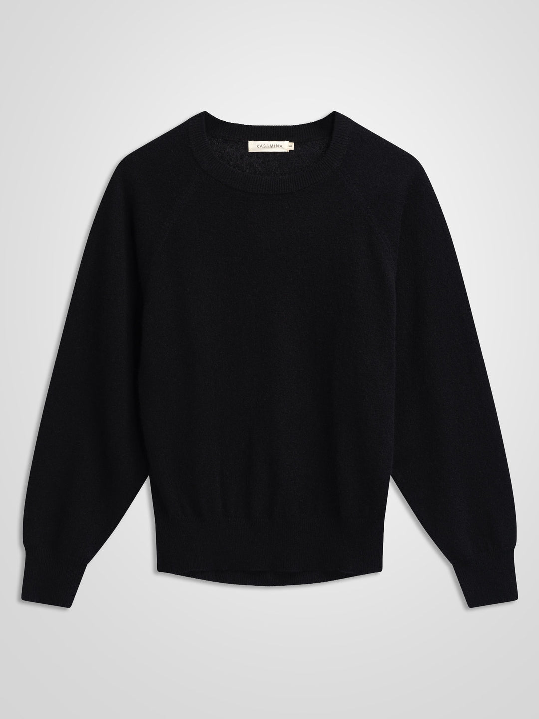 Cashmere sweater "Embla" - black - 100% pure Cashmere - Scandinavian design - Kashmina of Norway