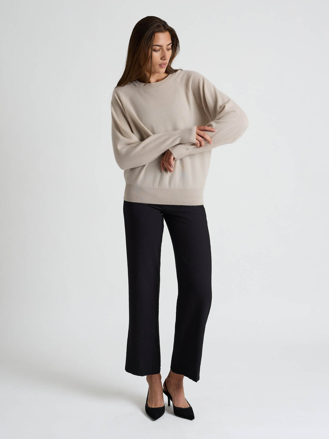Cashmere sweater "Embla" - Cream