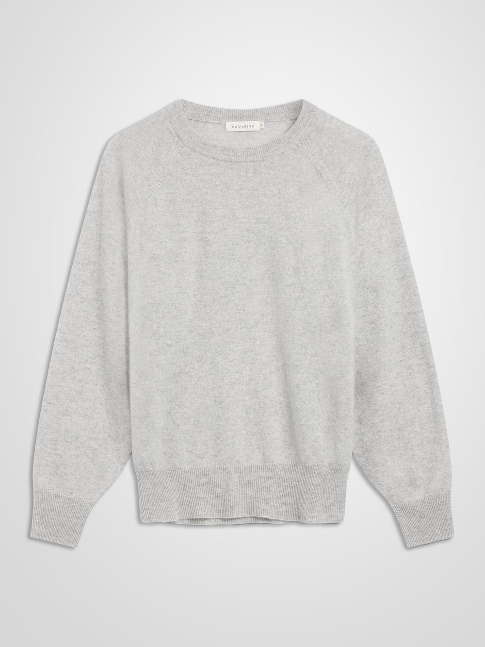 Cashmere sweater "Embla" - light grey - 100% pure Cashmere - Scandinavian design - Kashmina of Norway
