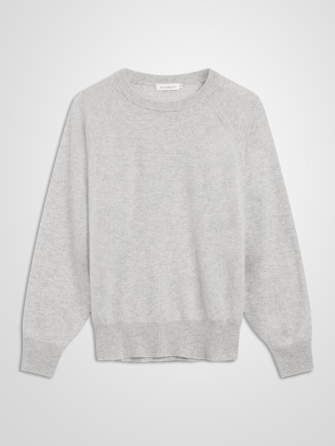Cashmere sweater "Embla" - light grey - 100% pure Cashmere - Scandinavian design - Kashmina of Norway