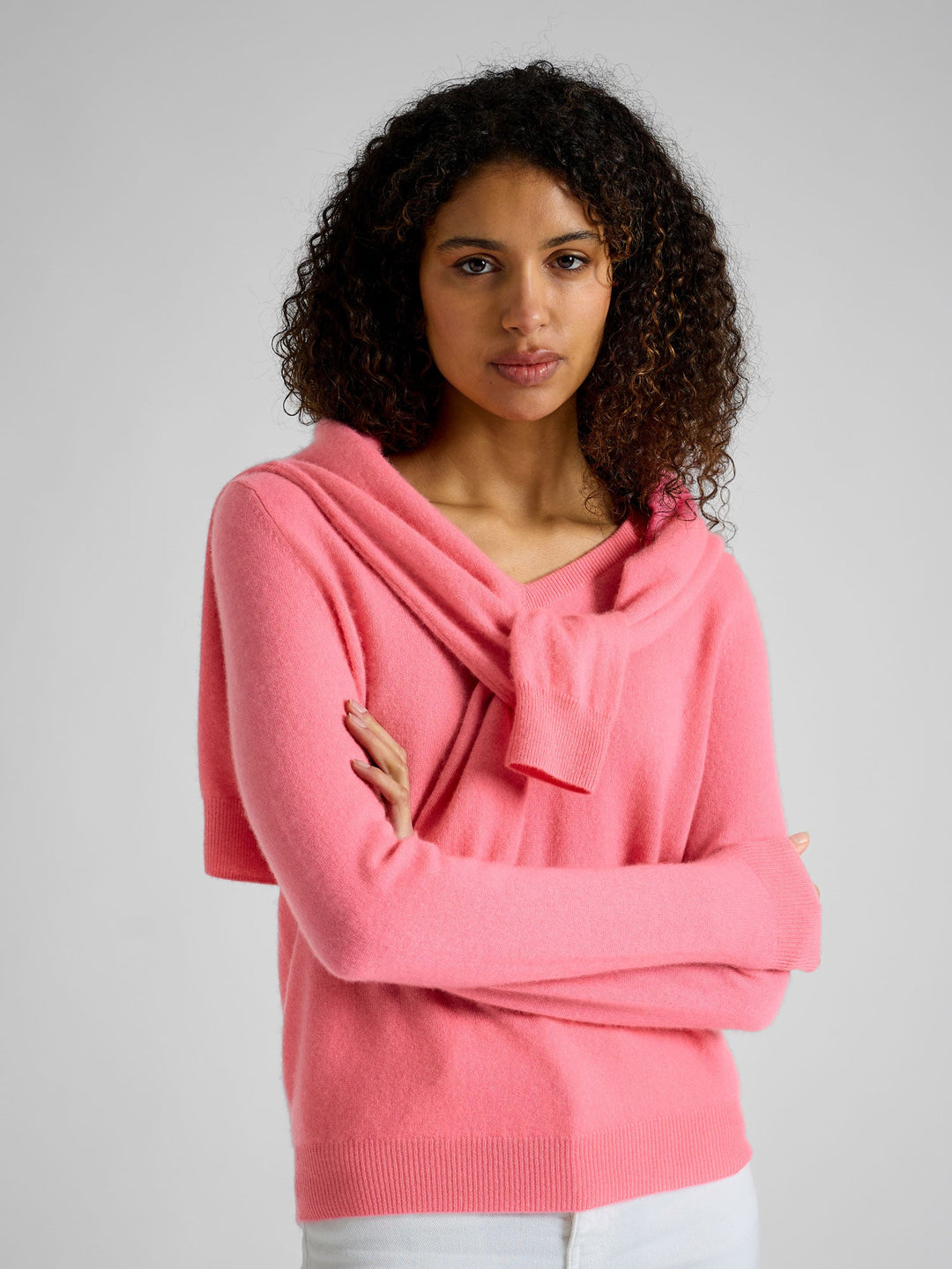 Cashmere sweater "Erle" - Bubblegum pink - 100% pure Cashmere - Scandinavian design - Kashmina