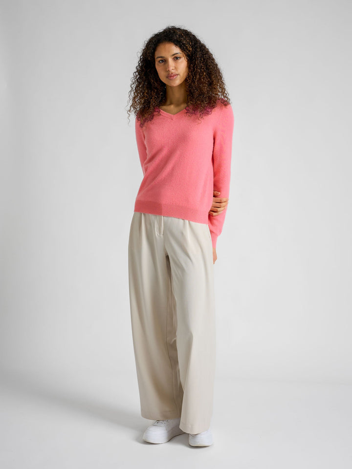 Cashmere sweater "Erle" - Bubblegum pink - 100% pure Cashmere - Scandinavian design - Kashmina