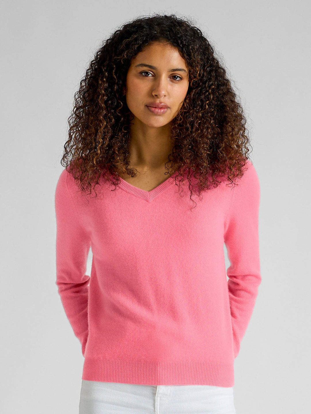 Cashmere sweater "Erle" - Bubblegum pink - 100% pure Cashmere - Scandinavian design - Kashmina