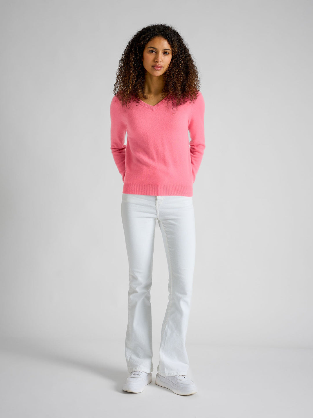 Cashmere sweater "Erle" - Bubblegum pink - 100% pure Cashmere - Scandinavian design - Kashmina