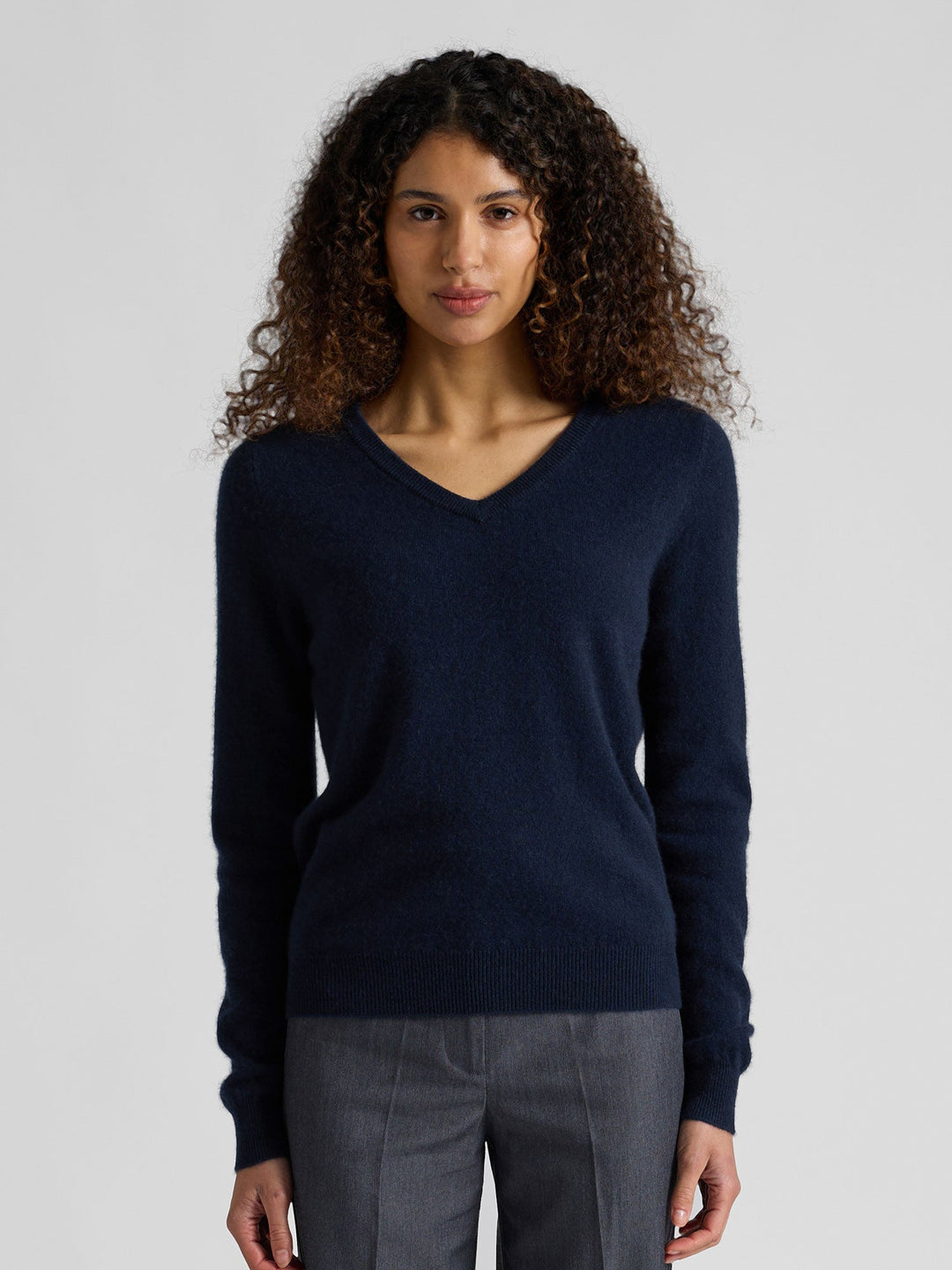Cashmere sweater "Erle" - Navy - 100% pure Cashmere - Scandinavian design - Kashmina