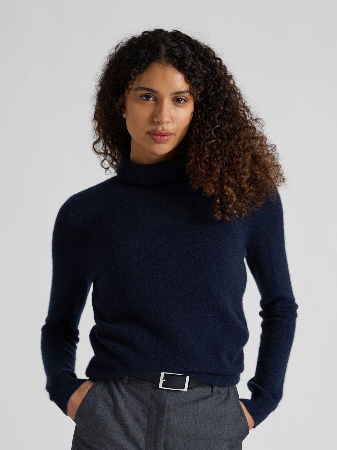 Cashmere sweater "Hedda" - Navy - 100% pure Cashmere - Scandinavian design - Kashmina