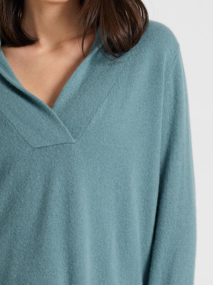 cashmere sweater big shirt in 100% cashmere by Kashmina