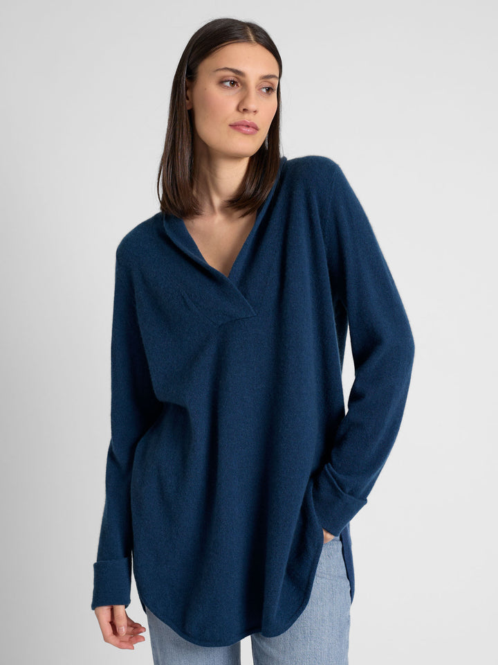 cashmere sweater "Ida" in 100% pure cashmere. Scandinavian design by kashmina