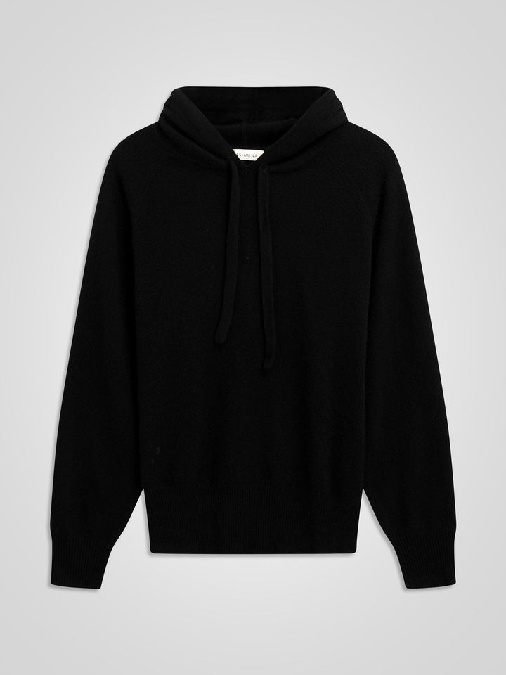 Cashmere sweater "Lux Hoodie" - Black - 100% pure Cashmere - Scandinavian design - Kashmina of Norway