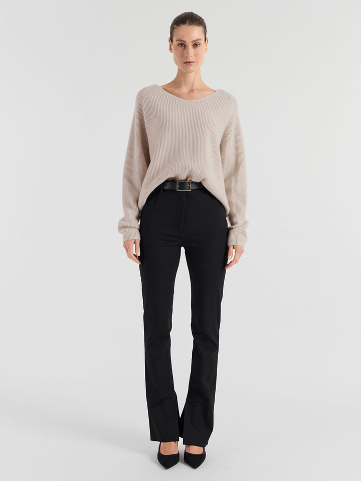 Cashmere sweater "Maya" - cream - 100% pure Cashmere - Scandinavian design - Kashmina of Norway