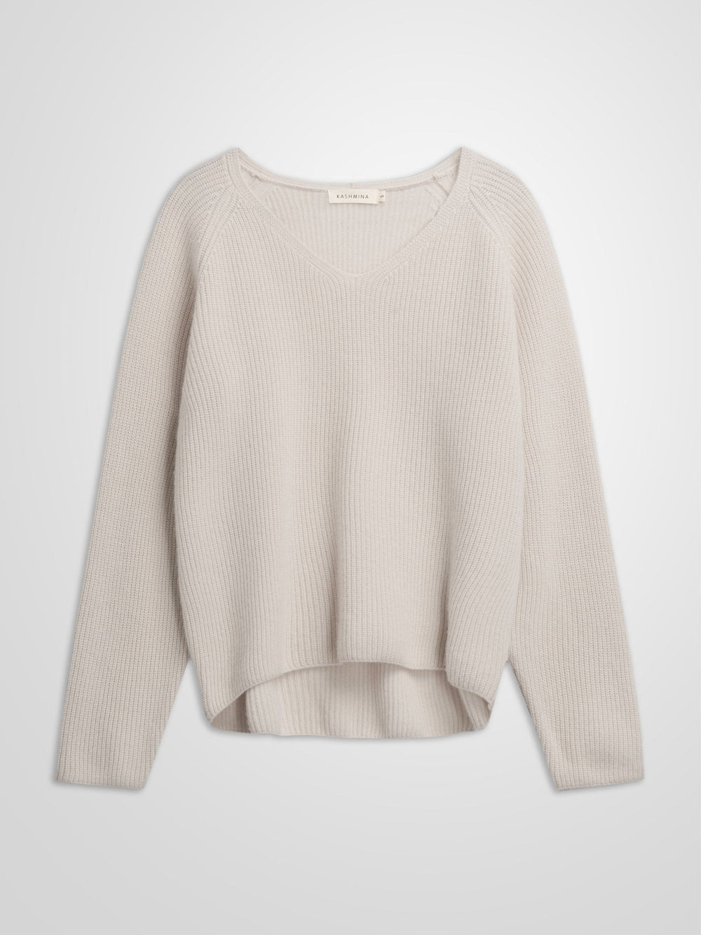 Cashmere sweater "Maya" - cream - 100% pure Cashmere - Scandinavian design - Kashmina of Norway