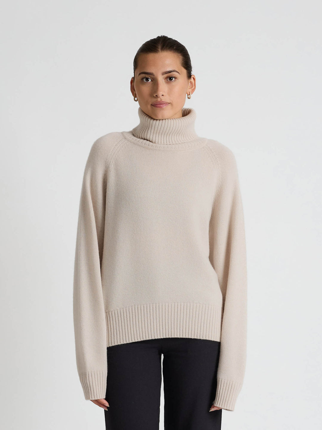 Cashmere sweater "Milano" - cream - 100% pure Cashmere - Scandinavian design - Kashmina of Norway