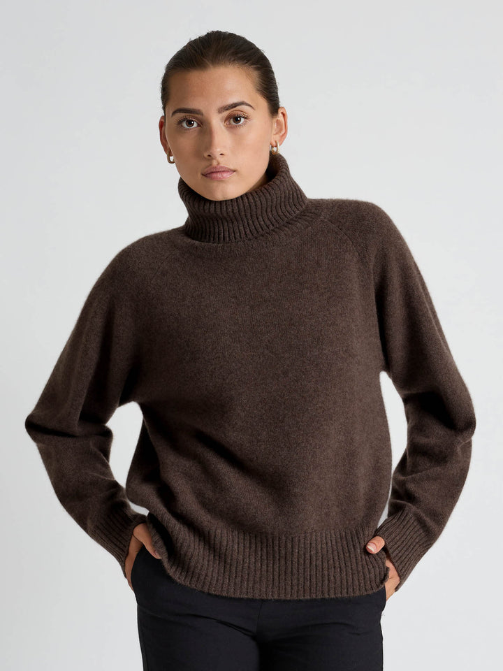 Cashmere sweater "Milano" - Dark brown