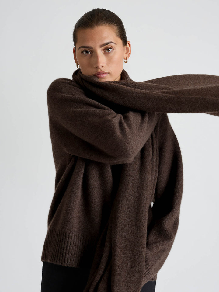 Cashmere sweater "Milano" - Dark brown