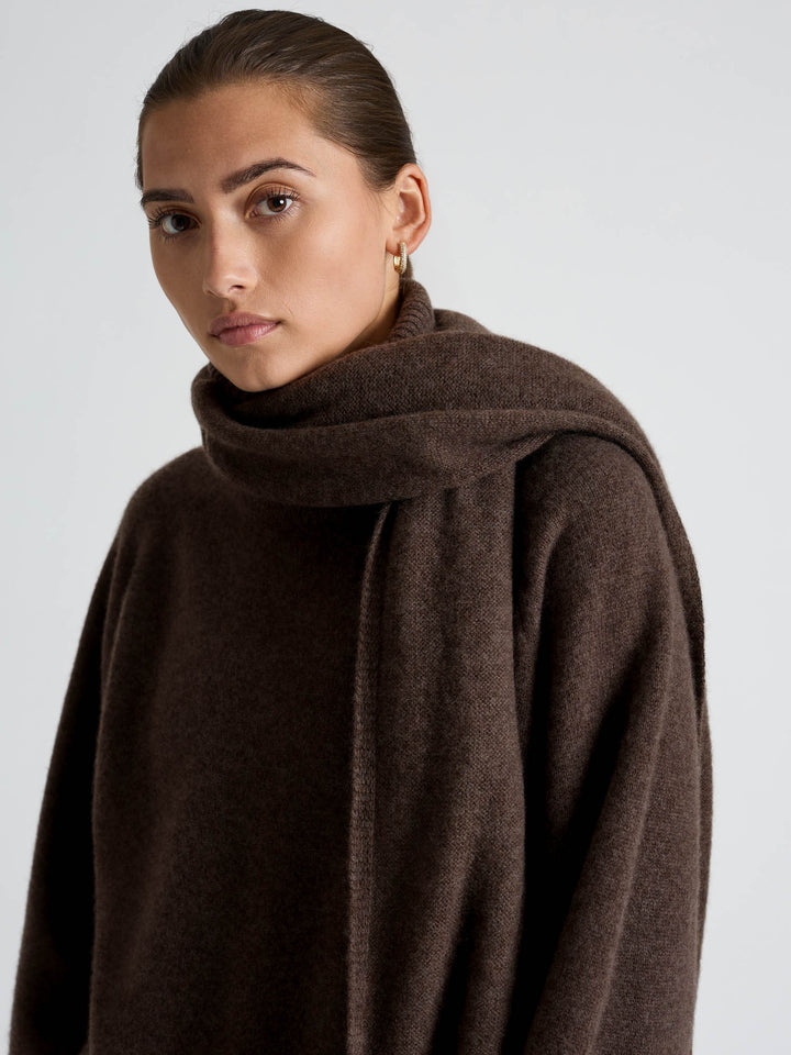Cashmere sweater "Milano" - Dark brown