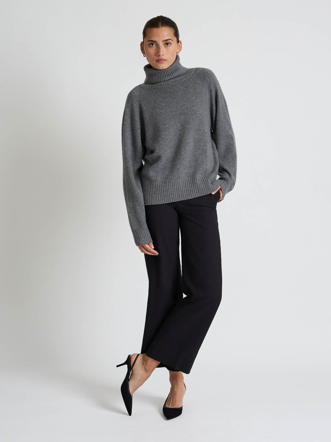Cashmere sweater "Milano" - dark grey
