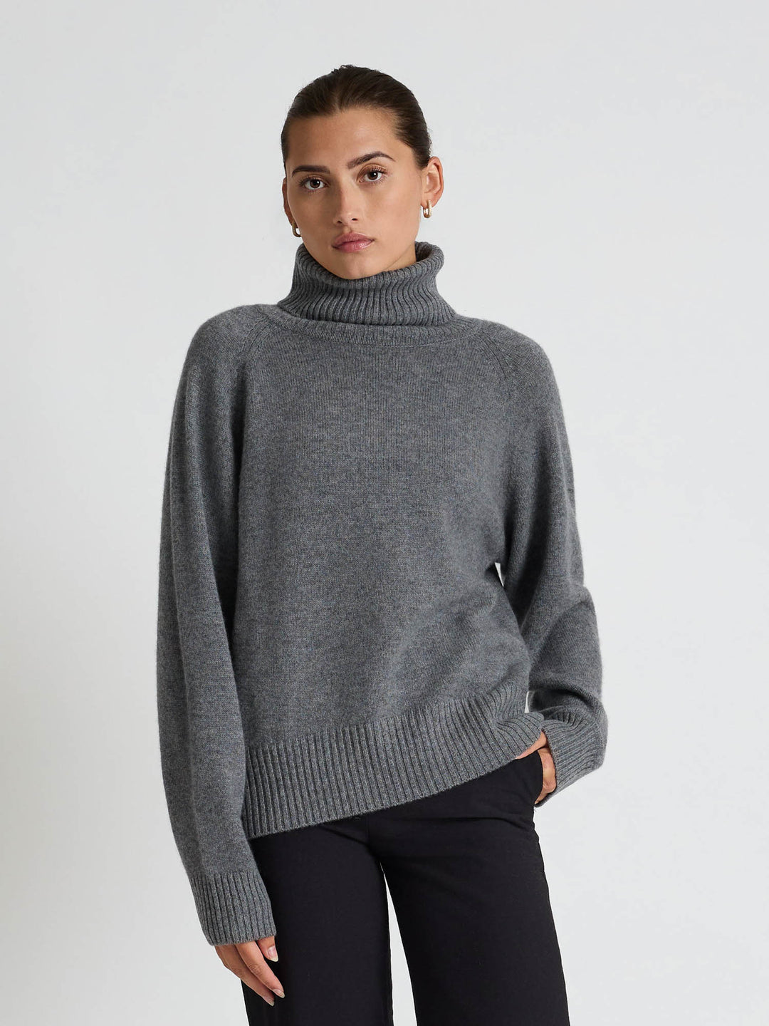 Cashmere sweater "Milano" - dark grey