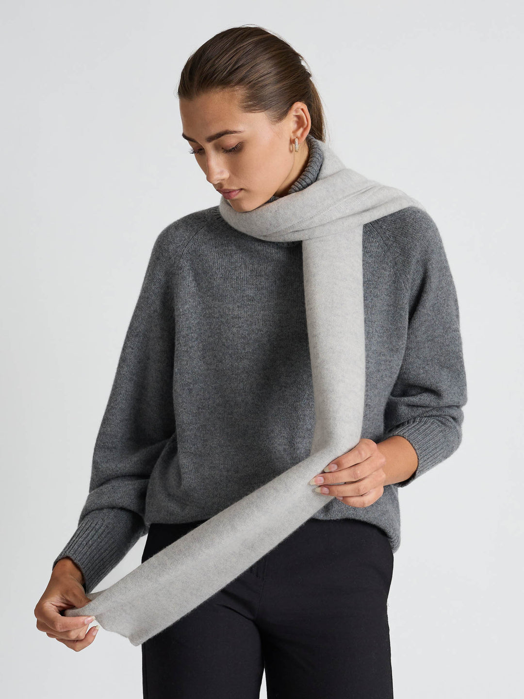 Cashmere sweater "Milano" - dark grey