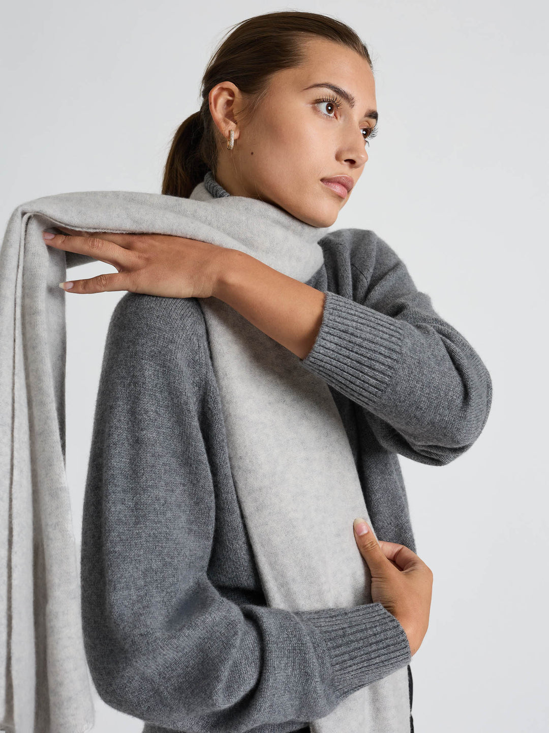 Cashmere sweater "Milano" - dark grey