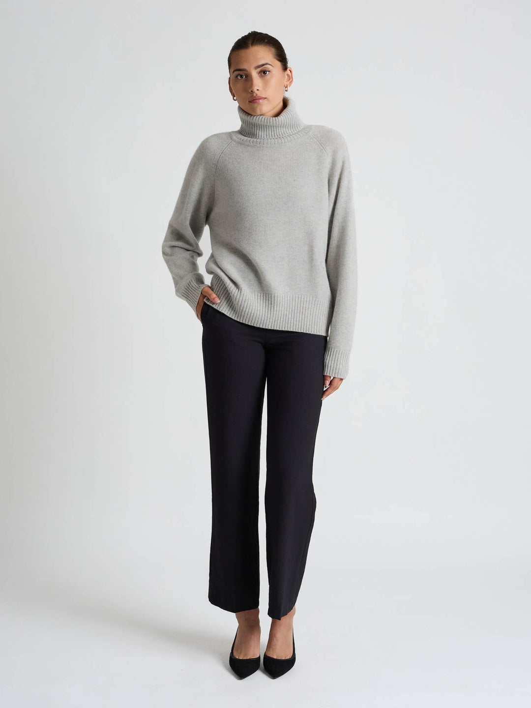 Cashmere sweater "Milano" - light grey