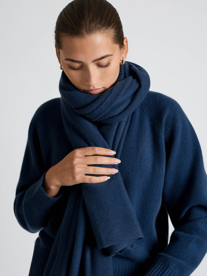 Cashmere sweater "Milano" - mountain blue