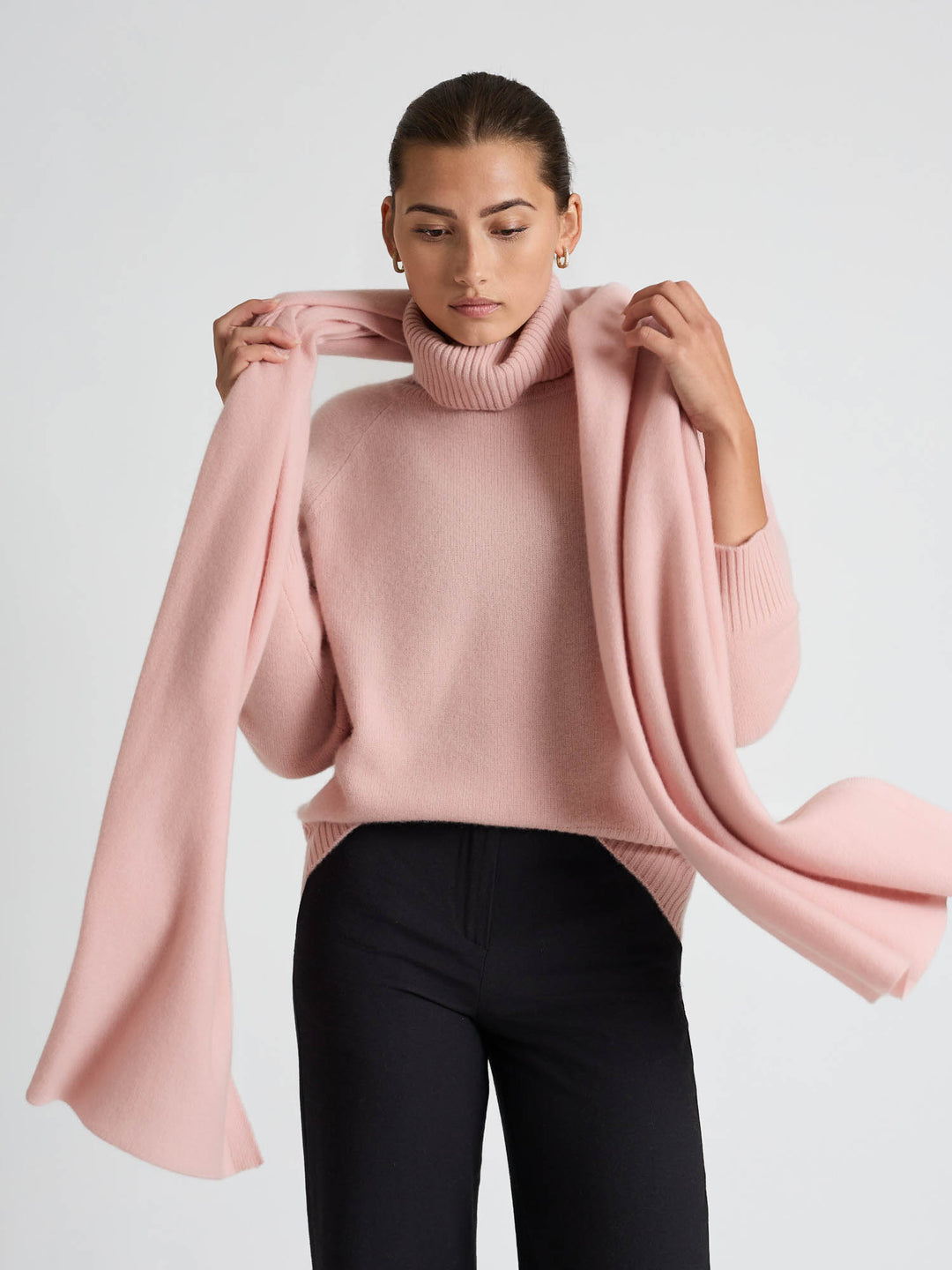 Cashmere sweater "Milano" - rose glow