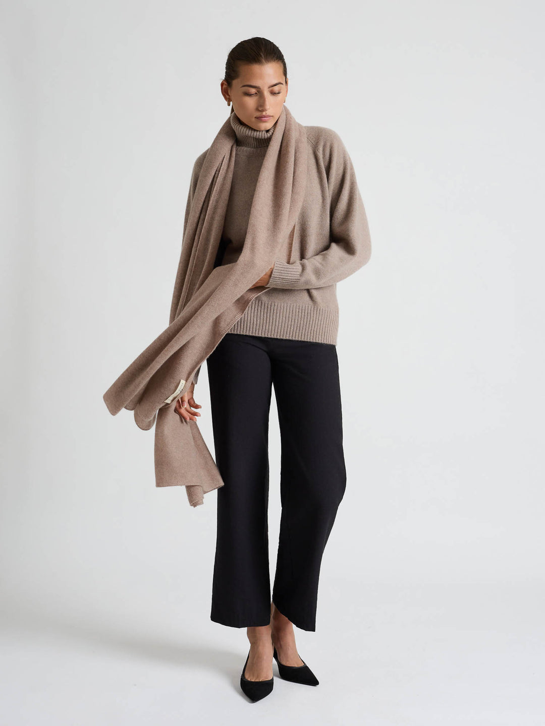 Cashmere sweater "Milano" - toast - 100% pure Cashmere - Scandinavian design - Kashmina of Norway