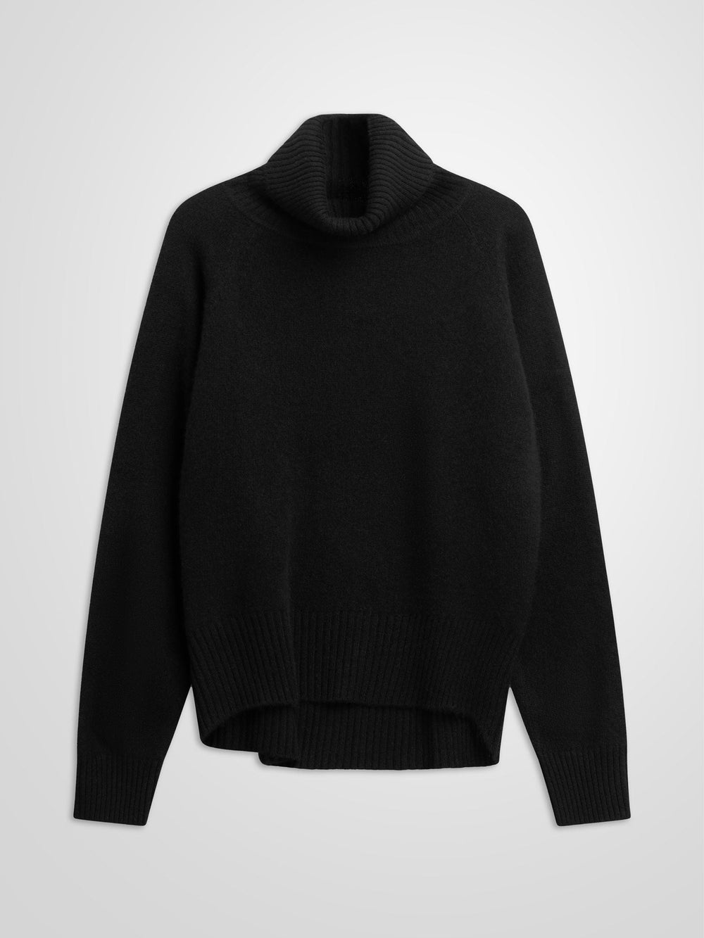 Cashmere sweater "Milano" - black - 100% pure Cashmere - Scandinavian design - Kashmina of Norway