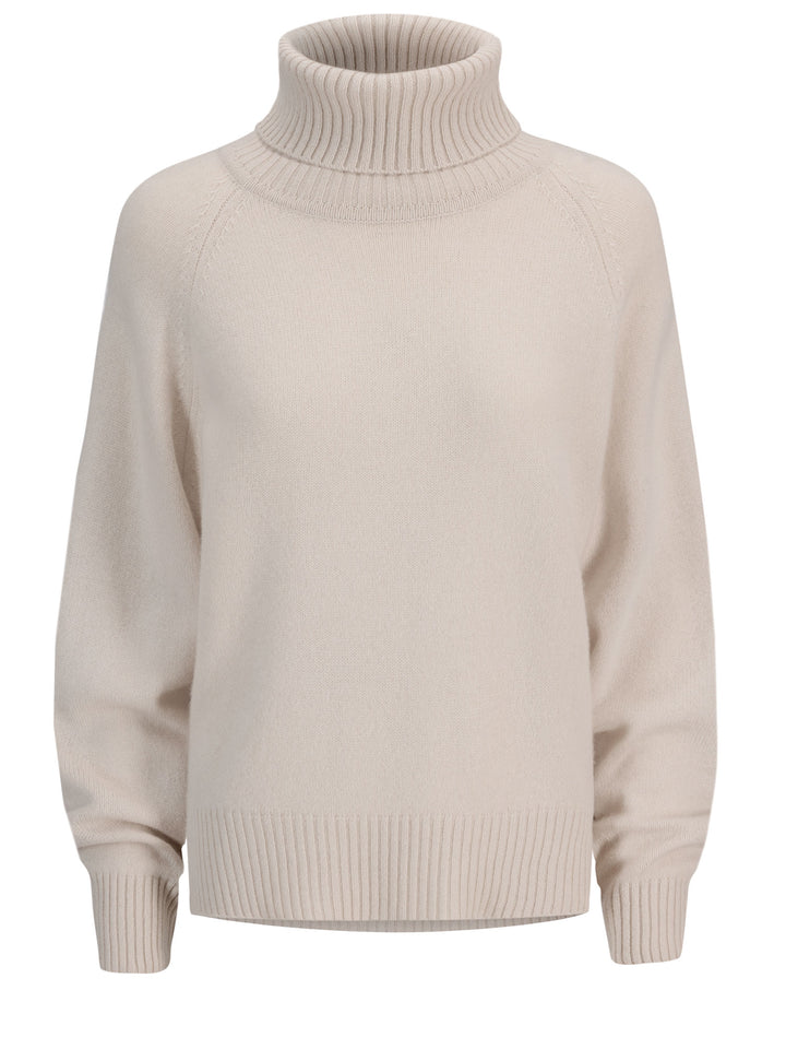 Turtle neck cashmere sweater Milano in 100% cashmere by Kashmna, color: Cream. Scandinavian design.