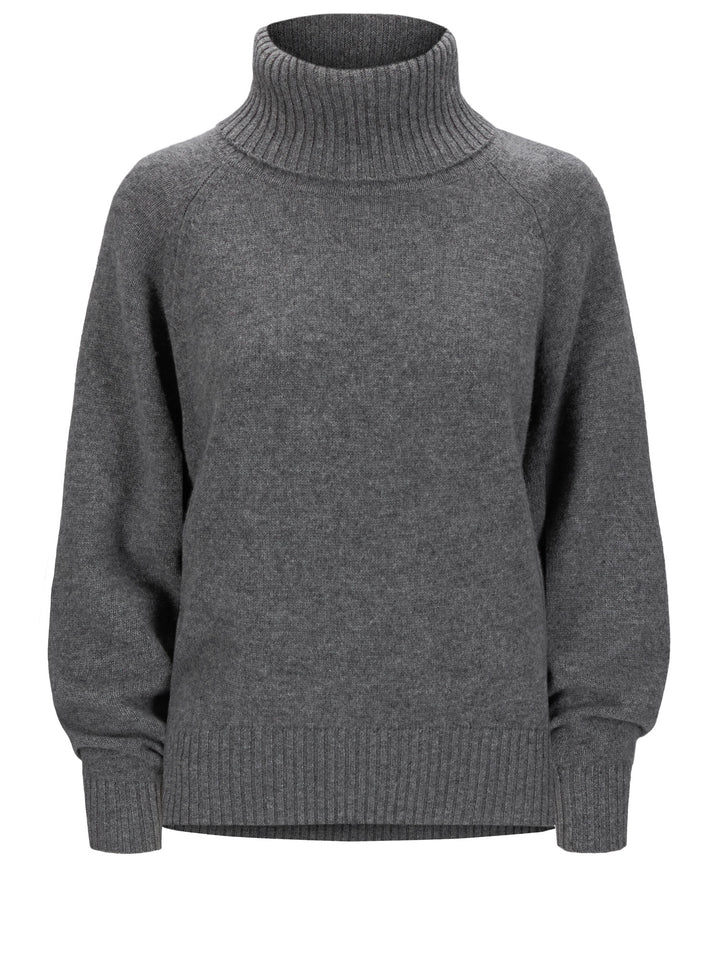 Turtle neck cashmere sweater "Milano" in 100% pure cashmere. Scandinavian design by Kashmina. Color: Dark Grey.