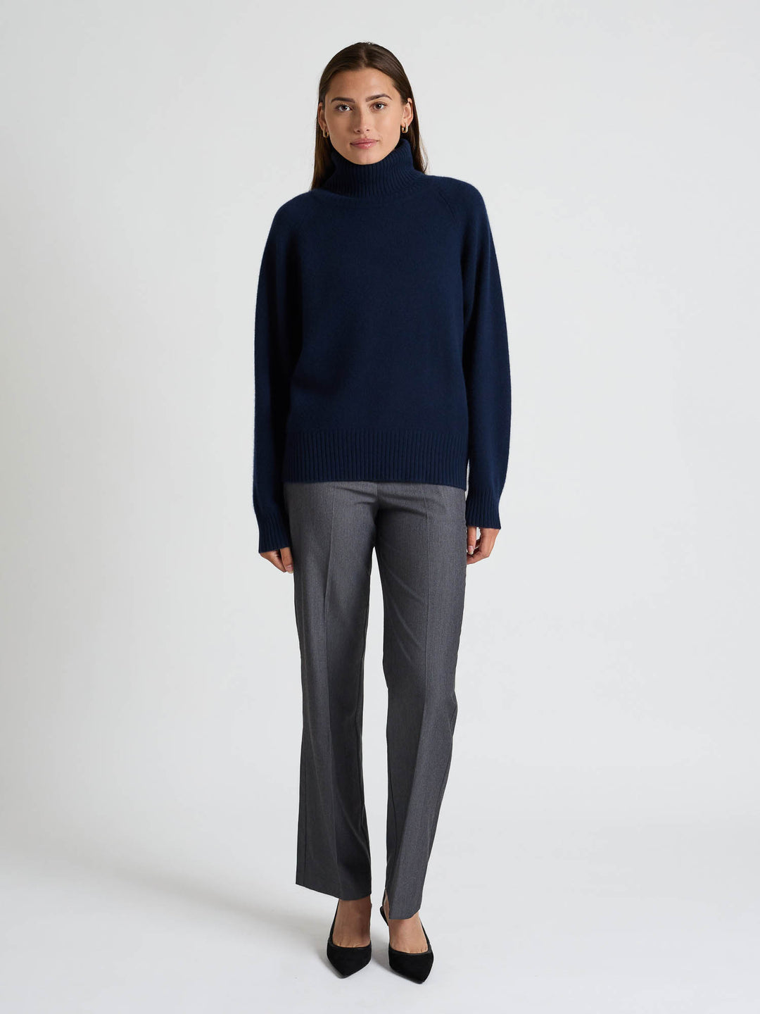 Cashmere sweater "Milano" - Navy