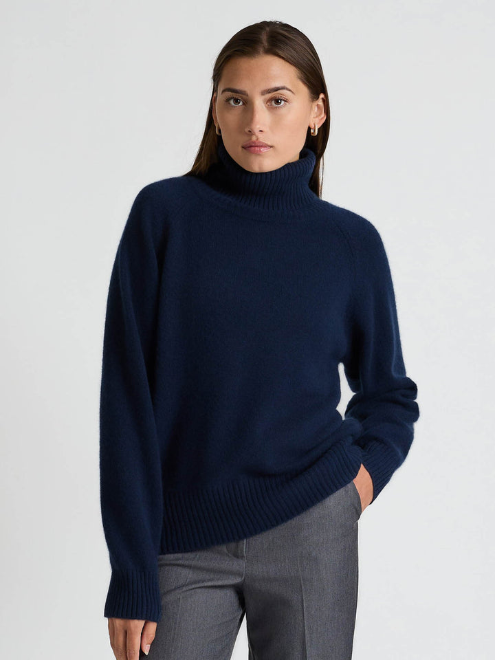 Cashmere sweater "Milano" - Navy