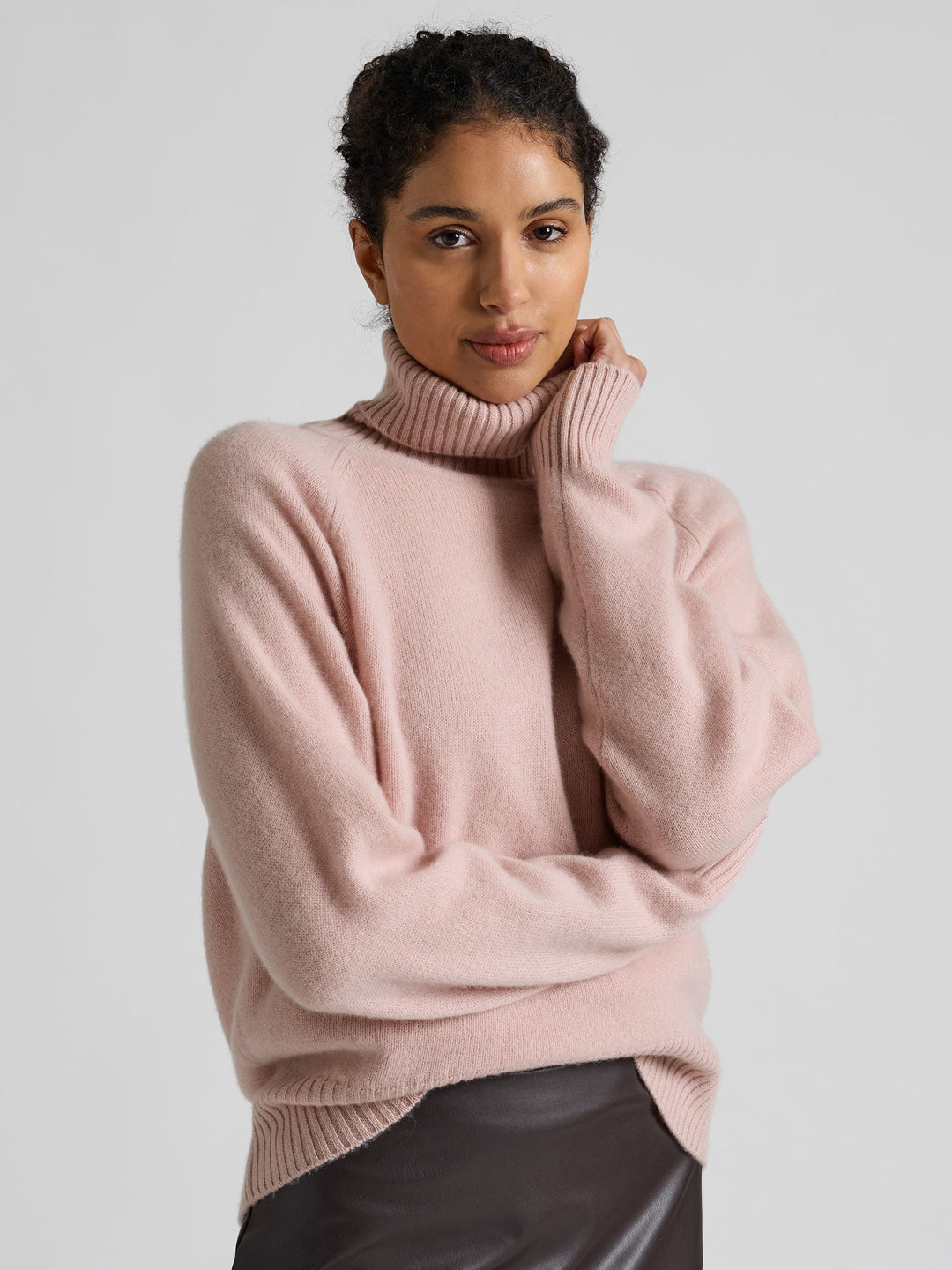 Cashmere sweater "Milano" - rose glow - 100% pure Cashmere - Scandinavian design - Kashmina of Norway