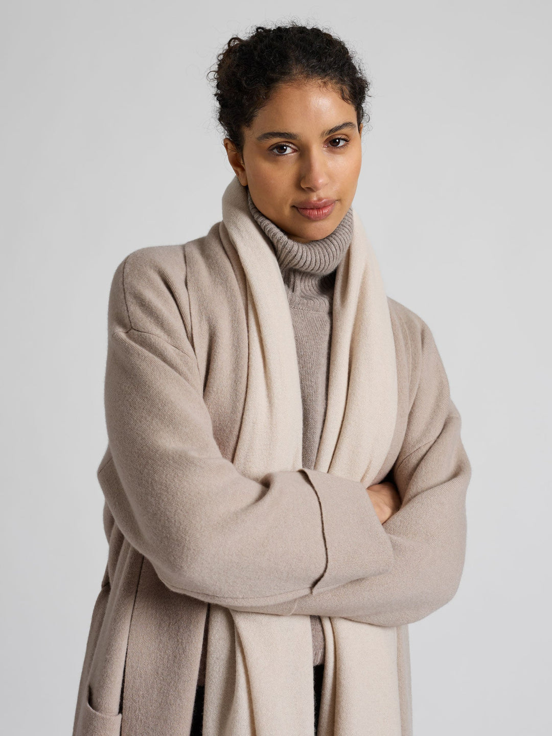 Cashmere sweater "Milano" - toast - 100% pure Cashmere - Scandinavian design - Kashmina of Norway