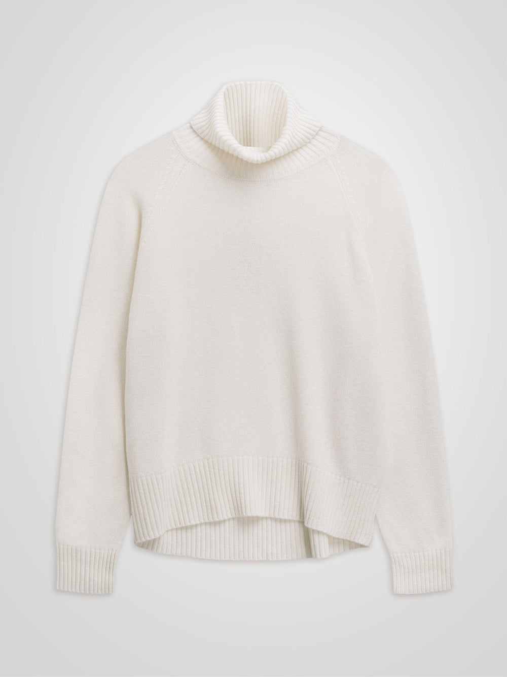 Cashmere sweater "Milano" - white - 100% pure Cashmere - Scandinavian design - Kashmina of Norway