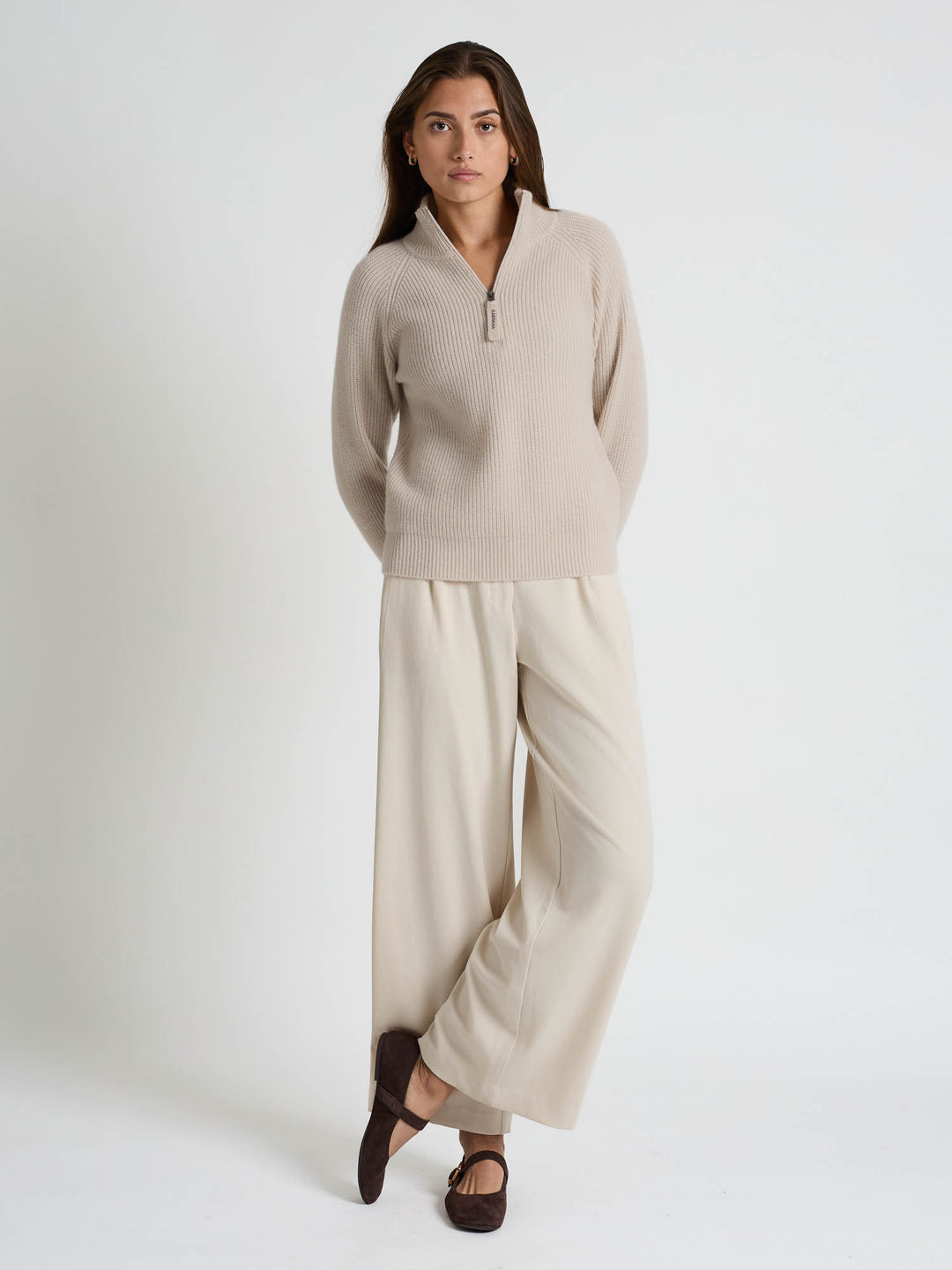 Cashmere sweater "Myra" - Cream