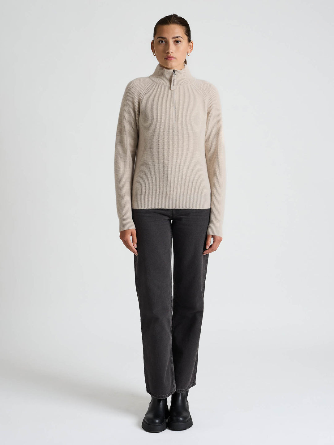 Cashmere sweater "Myra" - Cream