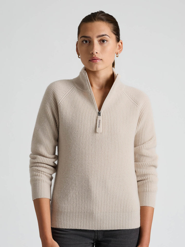 Cashmere sweater "Myra" - Cream