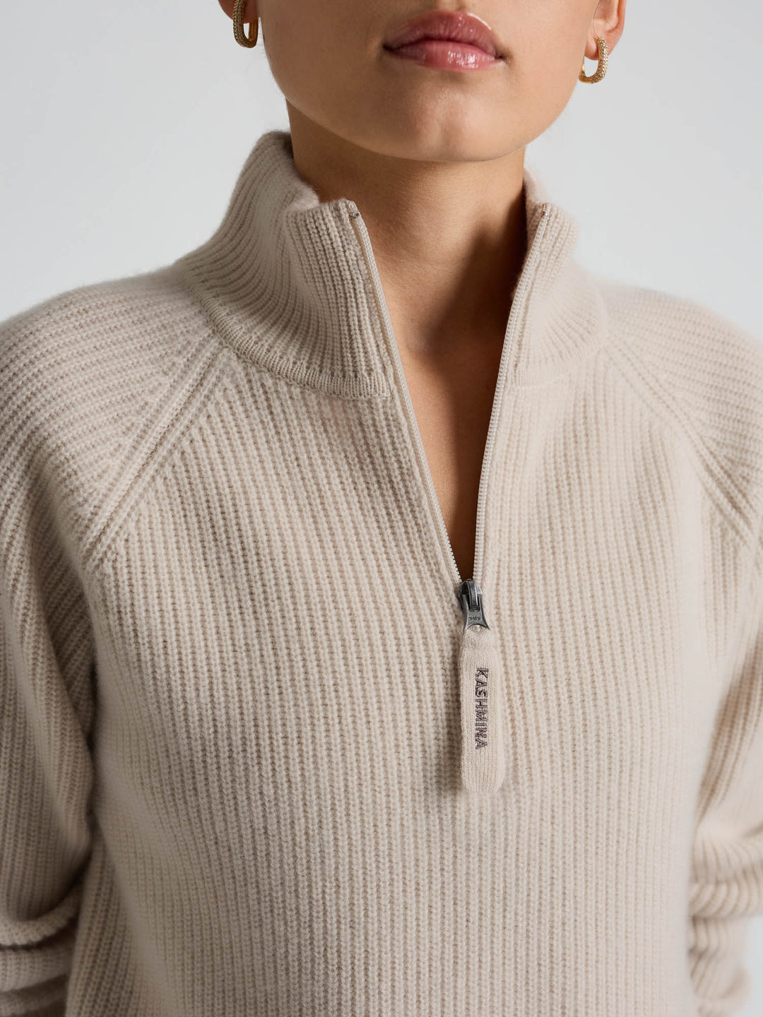 Cashmere sweater "Myra" - Cream